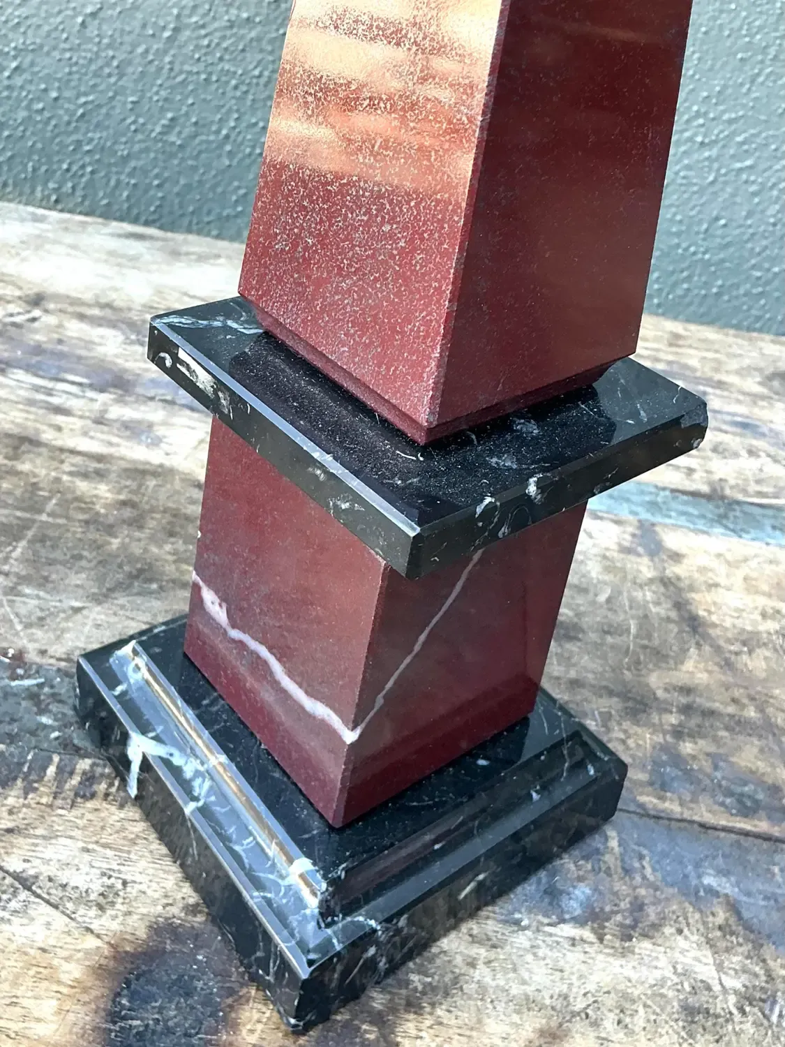 Vintage Neoclassical Stone Obelisk — additional photo 3