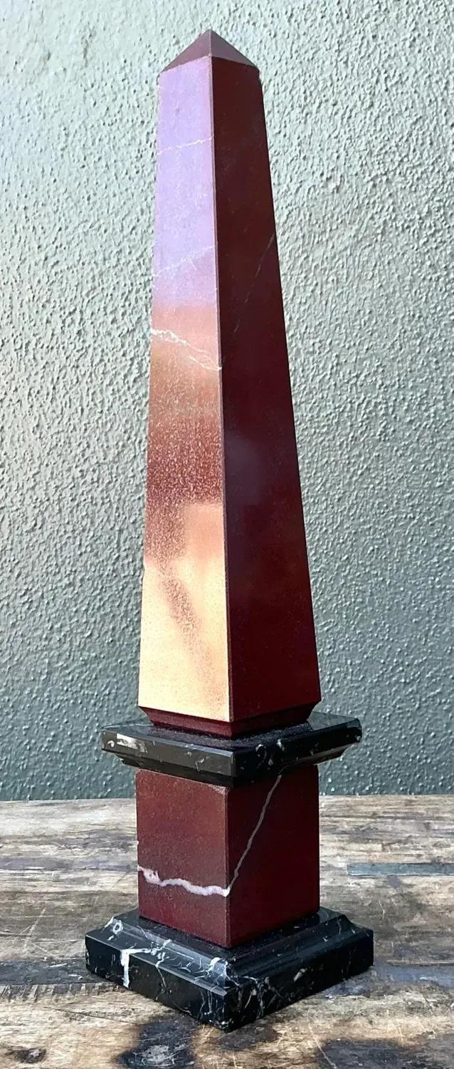 Vintage Neoclassical Stone Obelisk — additional photo 5