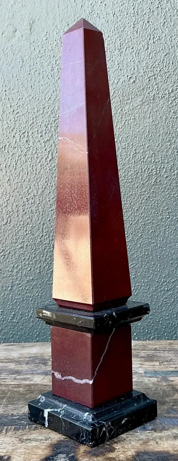 Vintage Neoclassical Stone Obelisk — additional photo 7