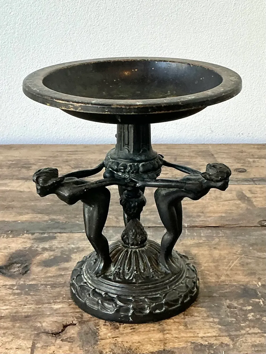 Vintage Neoclassical Three Graces Compote — additional photo 3