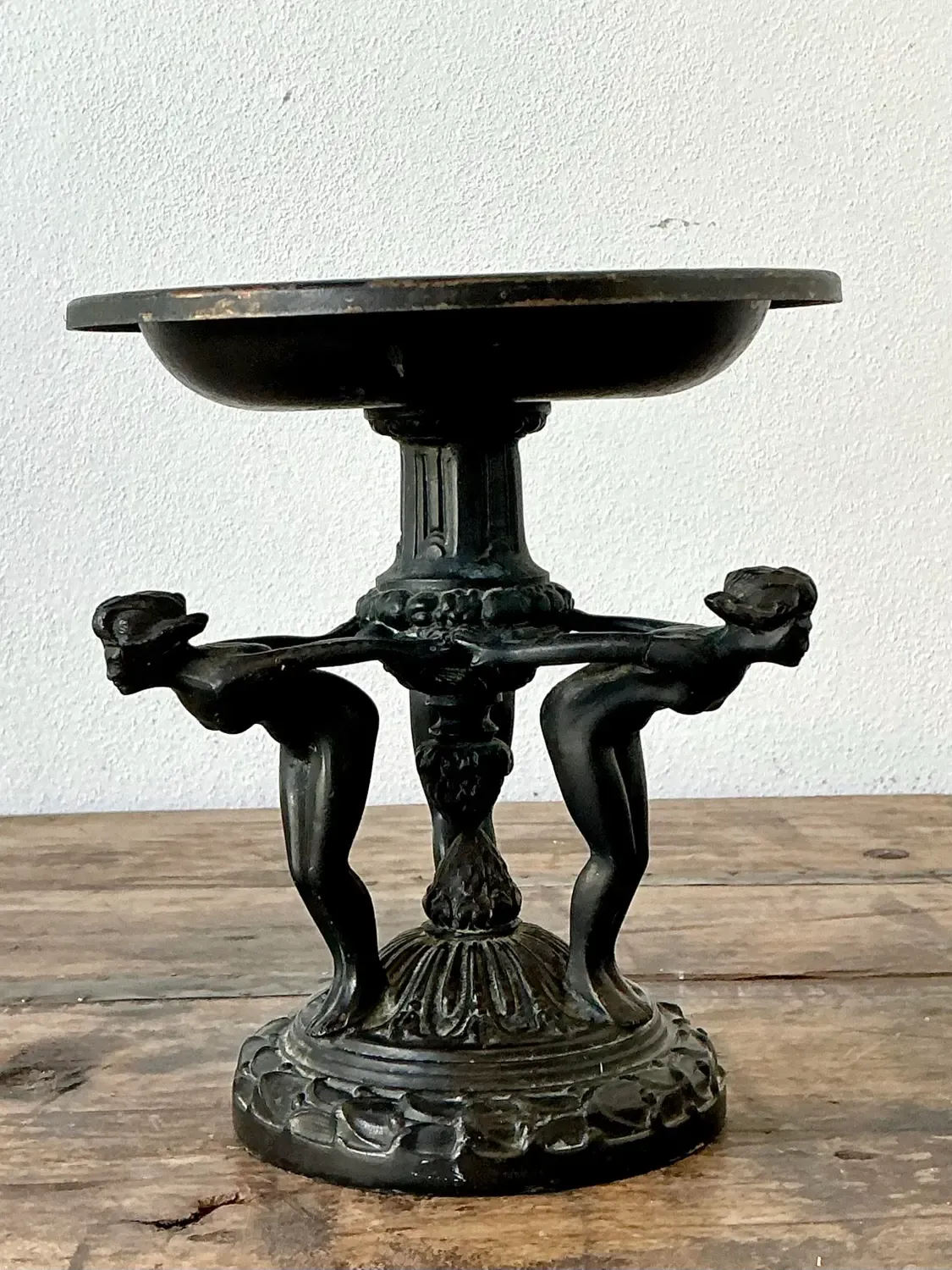 Vintage Neoclassical Three Graces Compote — additional photo 8