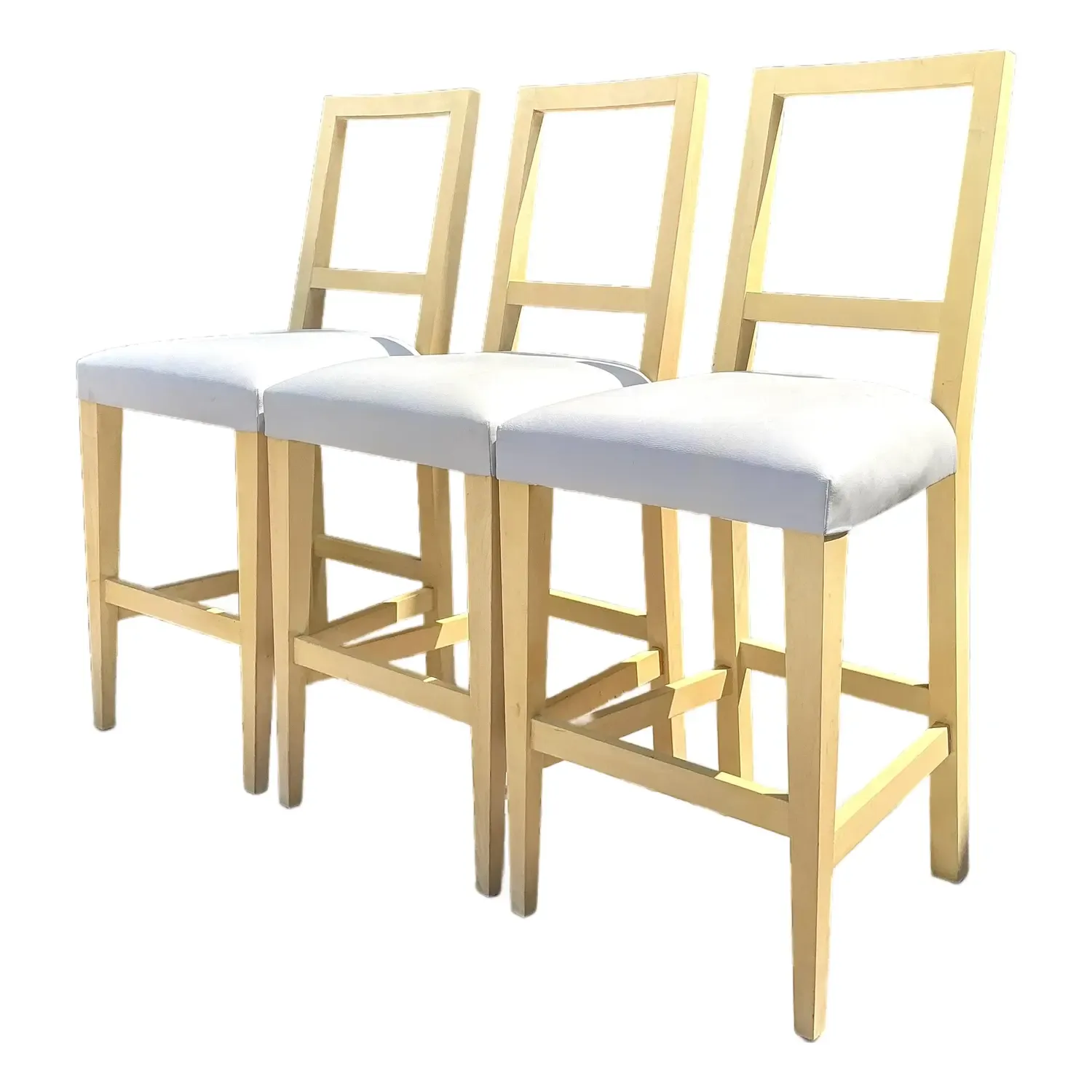 Vintage Niedermaier Pebble Leather Barstools - Set of 3 — additional photo 1
