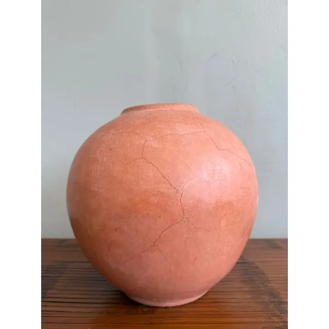 Vintage Orange Cermamic Vase — additional photo 1
