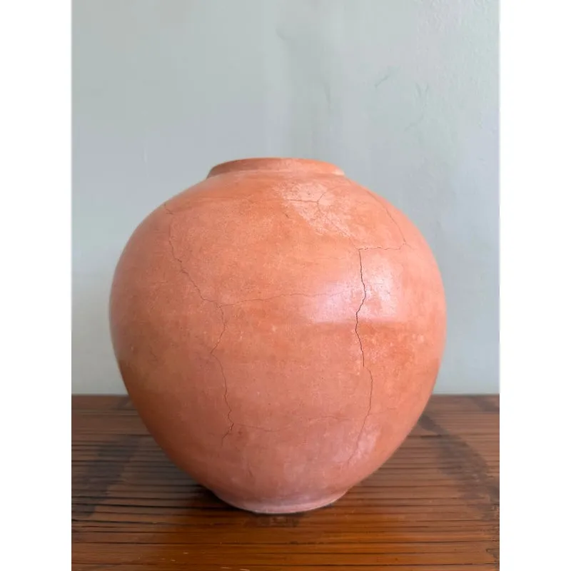 Vintage Orange Cermamic Vase — additional photo 2