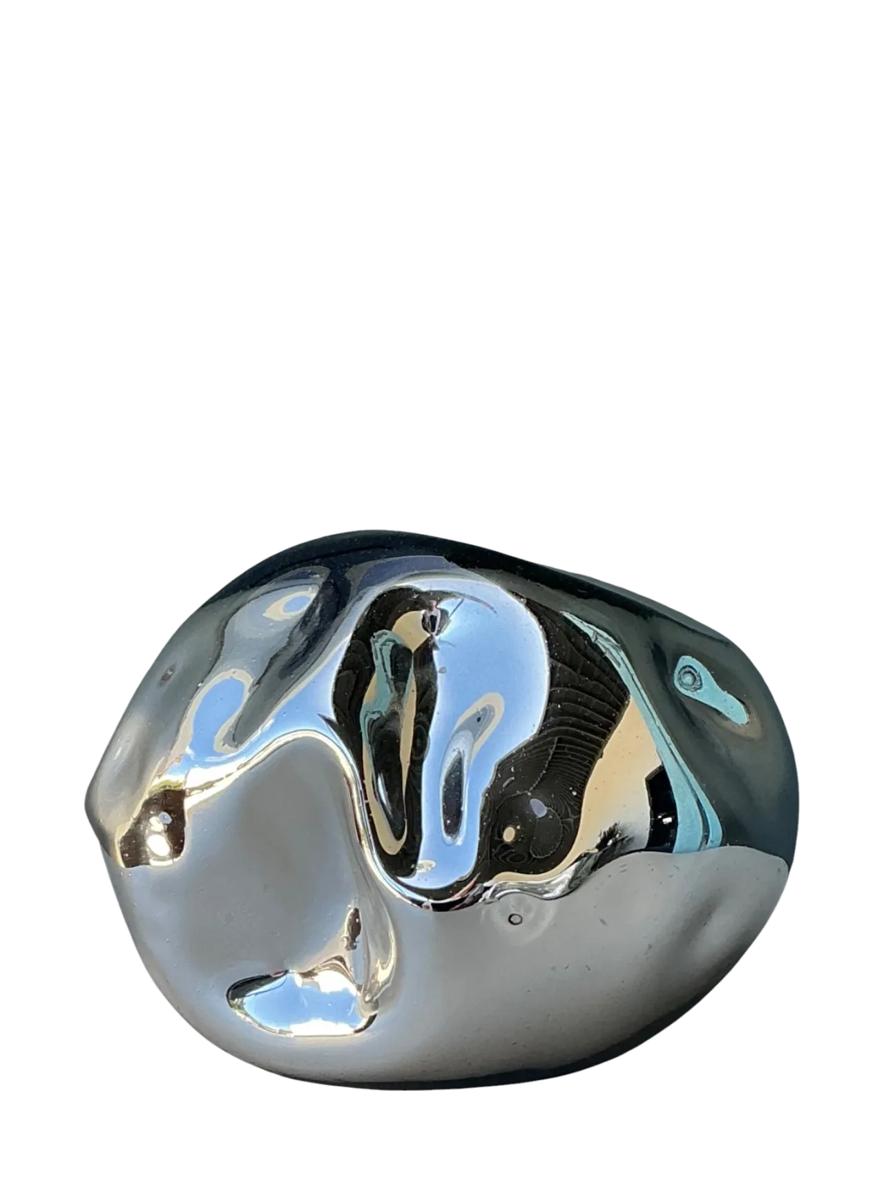 Vintage Organic Form Glass Sculpture