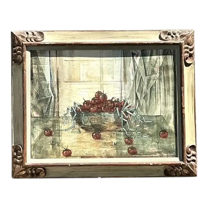 Vintage Original 1969 Still Life Oil on Canvas