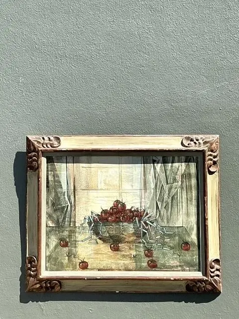 Vintage Original 1969 Still Life Oil on Canvas — additional photo 2