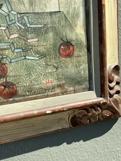 Vintage Original 1969 Still Life Oil on Canvas — additional photo 5