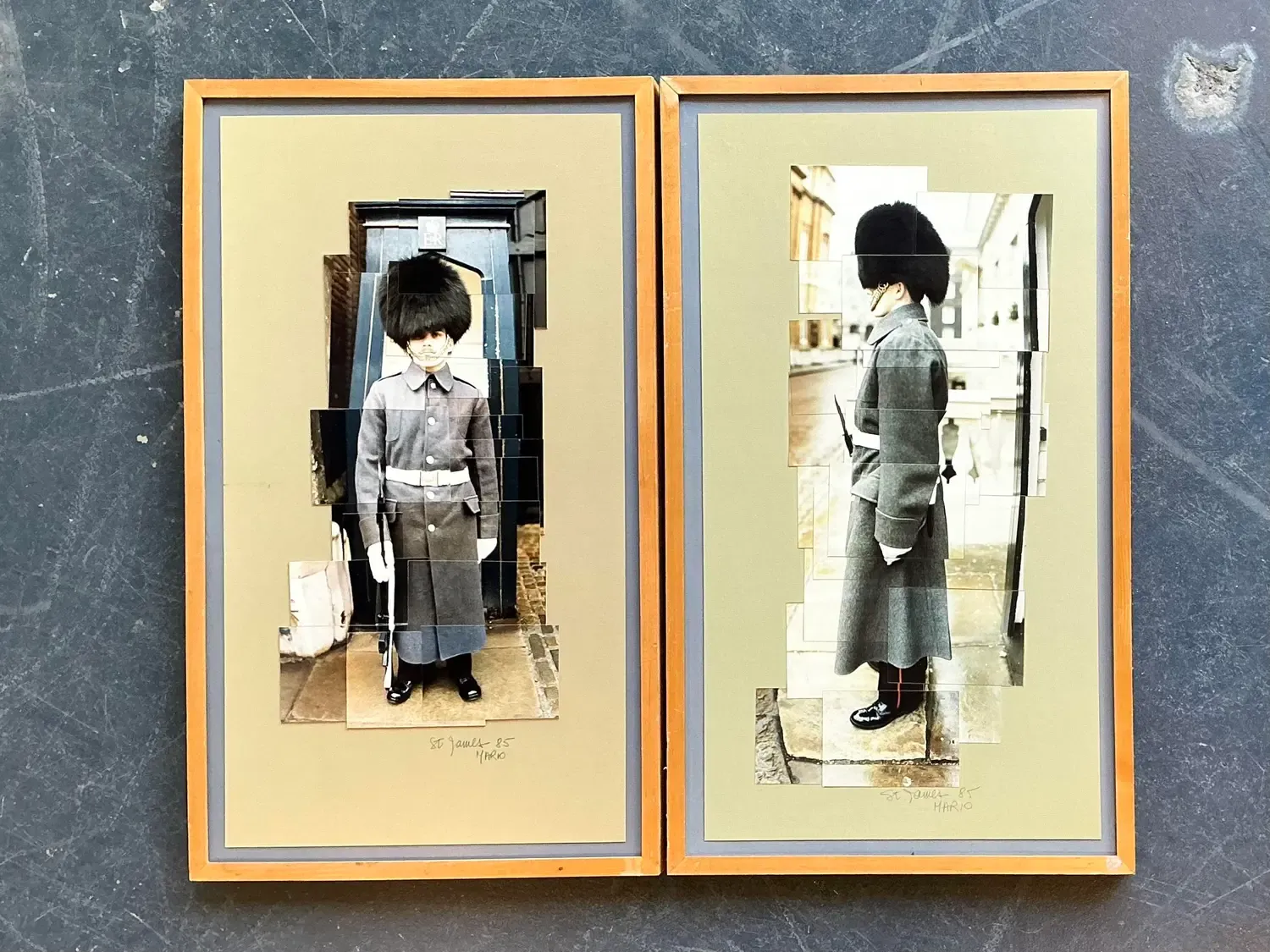 Vintage Original 1980s Collage on Paper - Set of 2 — additional photo 4