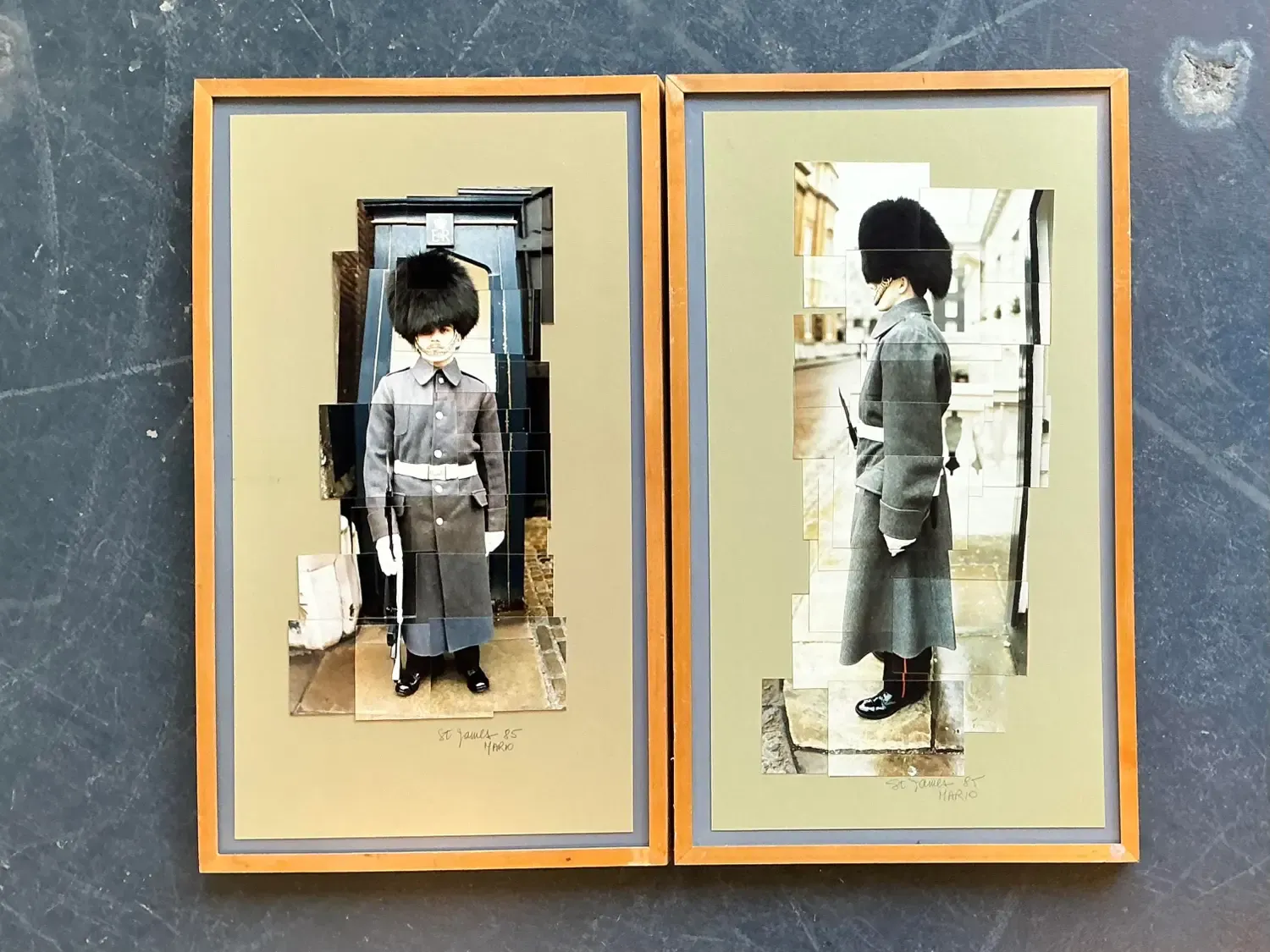 Vintage Original 1980s Collage on Paper - Set of 2 — additional photo 6