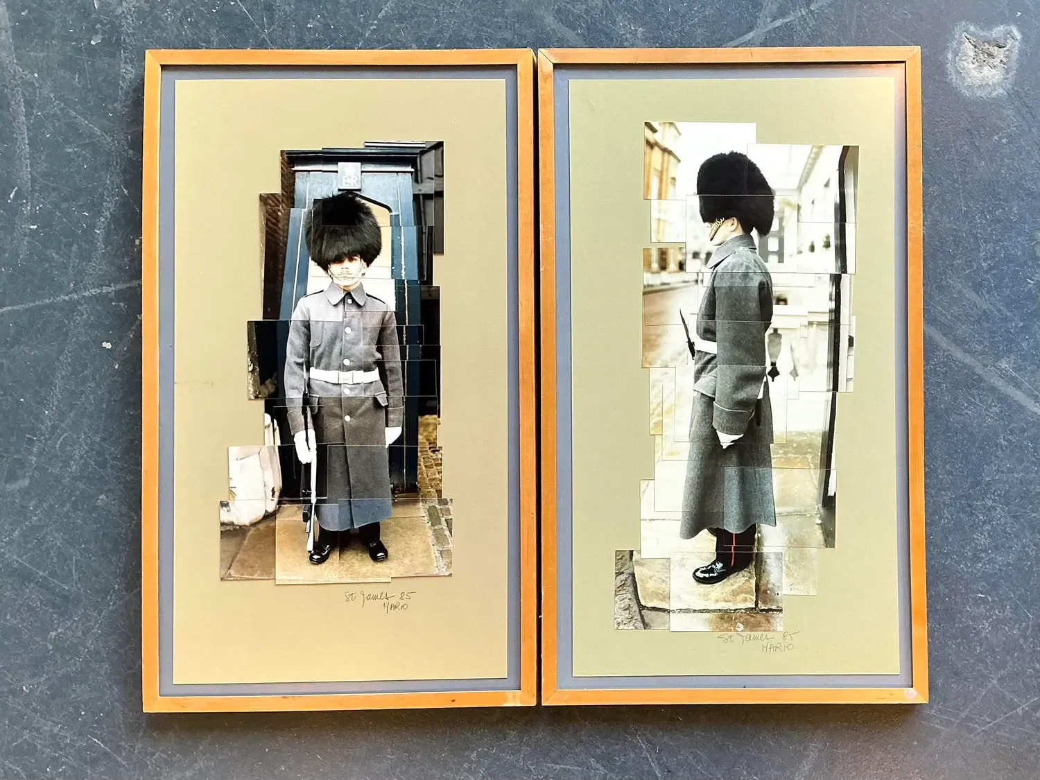 Vintage Original 1980s Collage on Paper - Set of 2 — additional photo 8