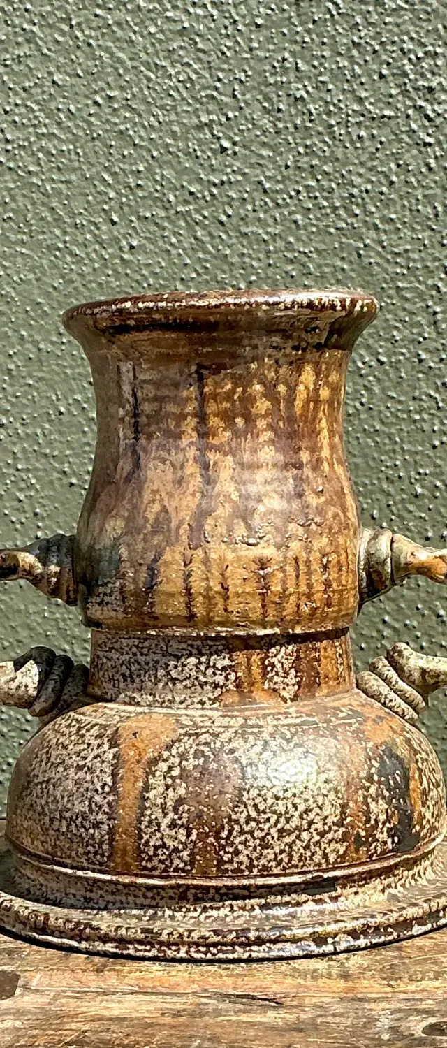 Vintage Original 2 Handle Studio Pottery Vase