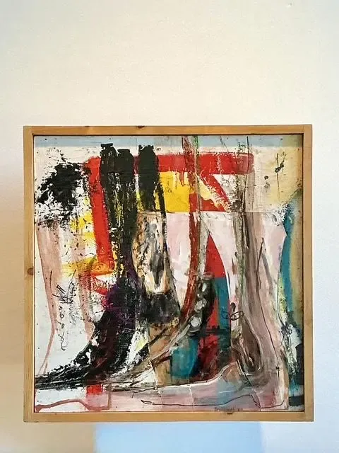 Vintage Original Abstract Oil on Canvas — additional photo 3
