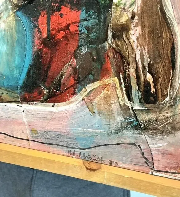 Vintage Original Abstract Oil on Canvas — additional photo 4