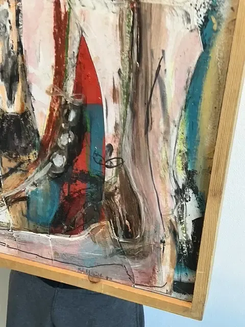 Vintage Original Abstract Oil on Canvas — additional photo 6