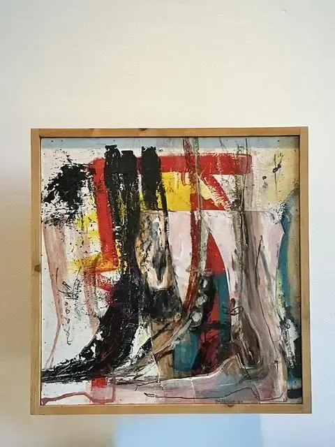 Vintage Original Abstract Oil on Canvas — additional photo 8