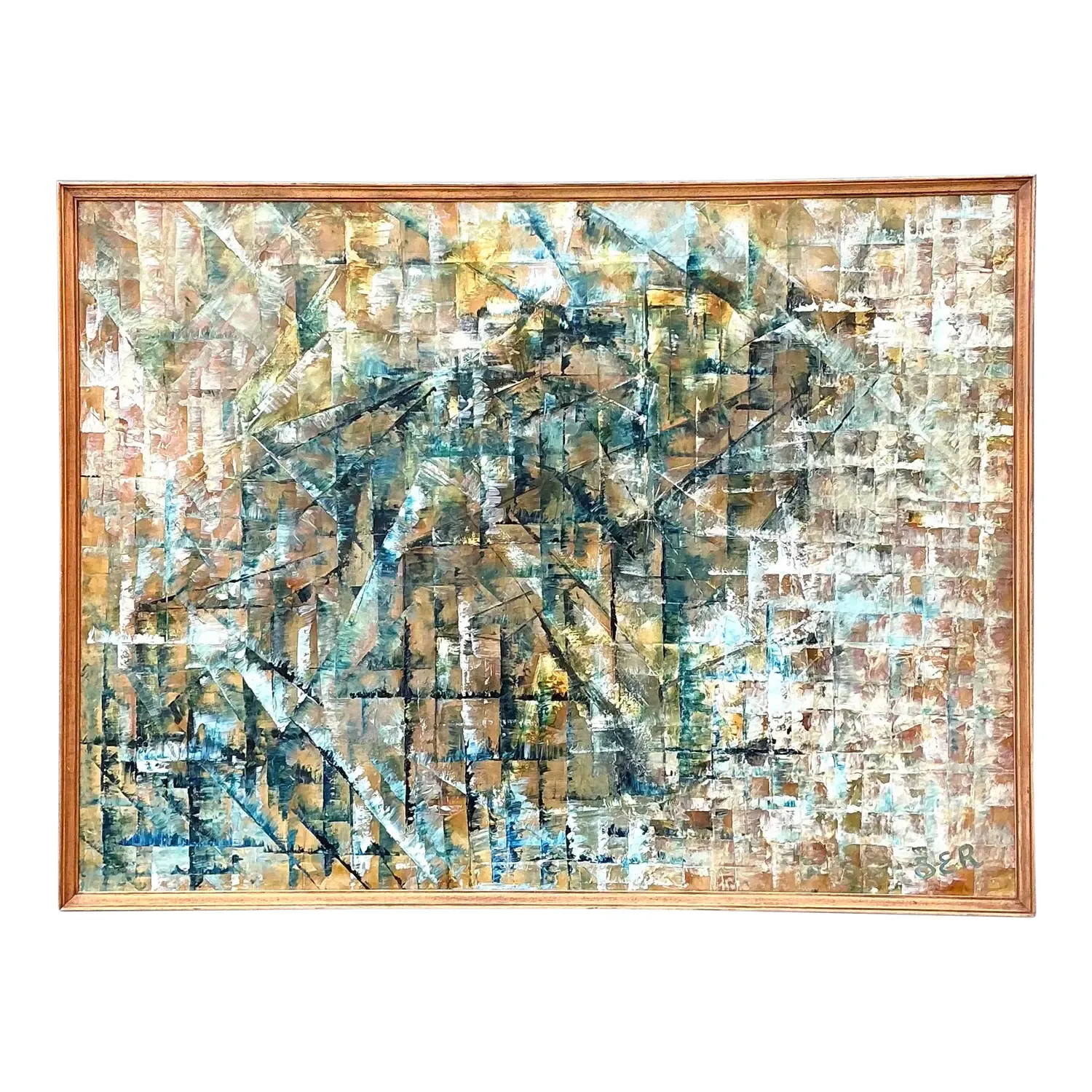 Vintage Original Abstract Oil on Painting — additional photo 1