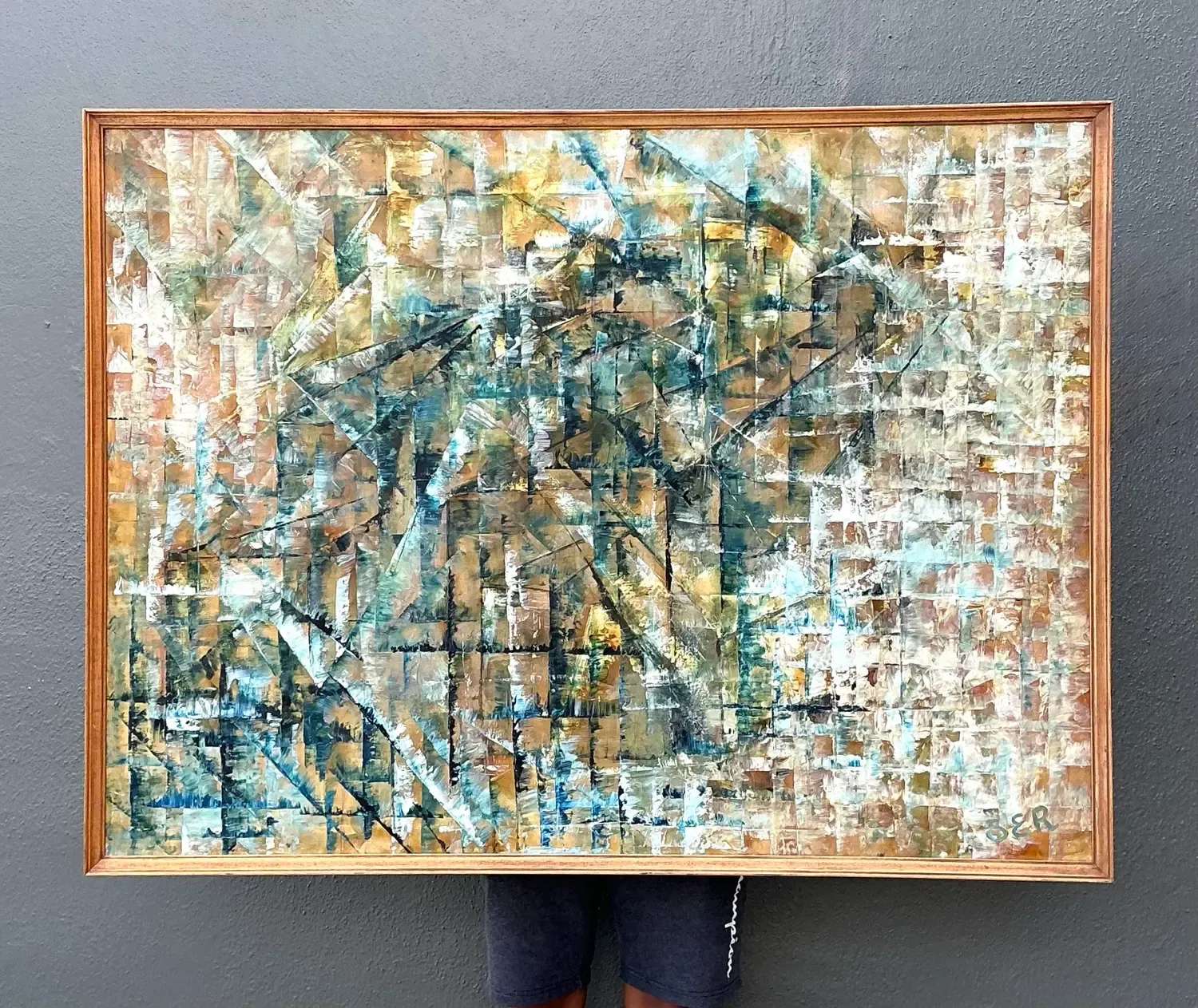 Vintage Original Abstract Oil on Painting — additional photo 4