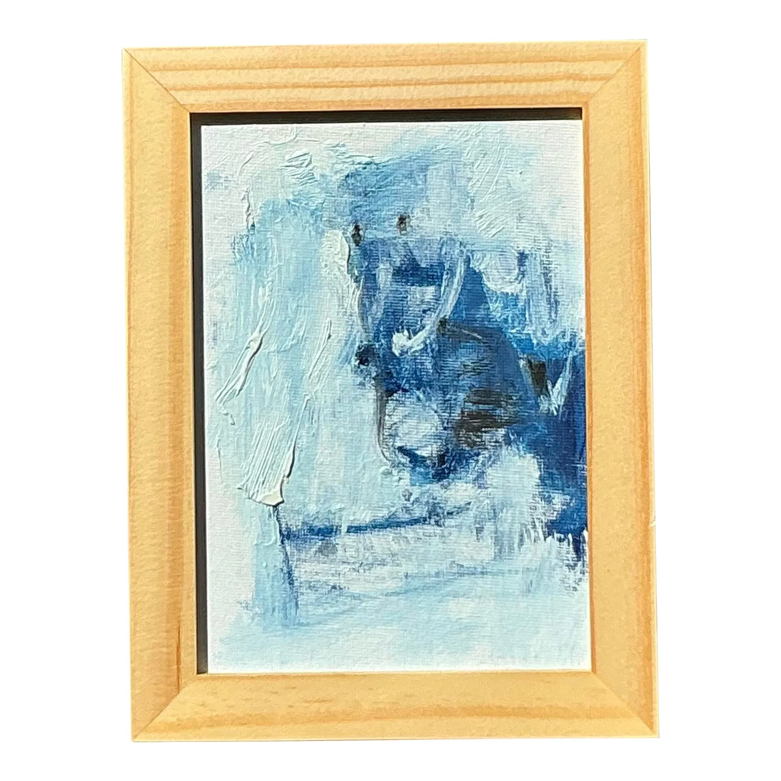 Vintage Original Abstract Oil Painting on Board - Oil Paint, 21.5W x 31.5H — additional photo 1