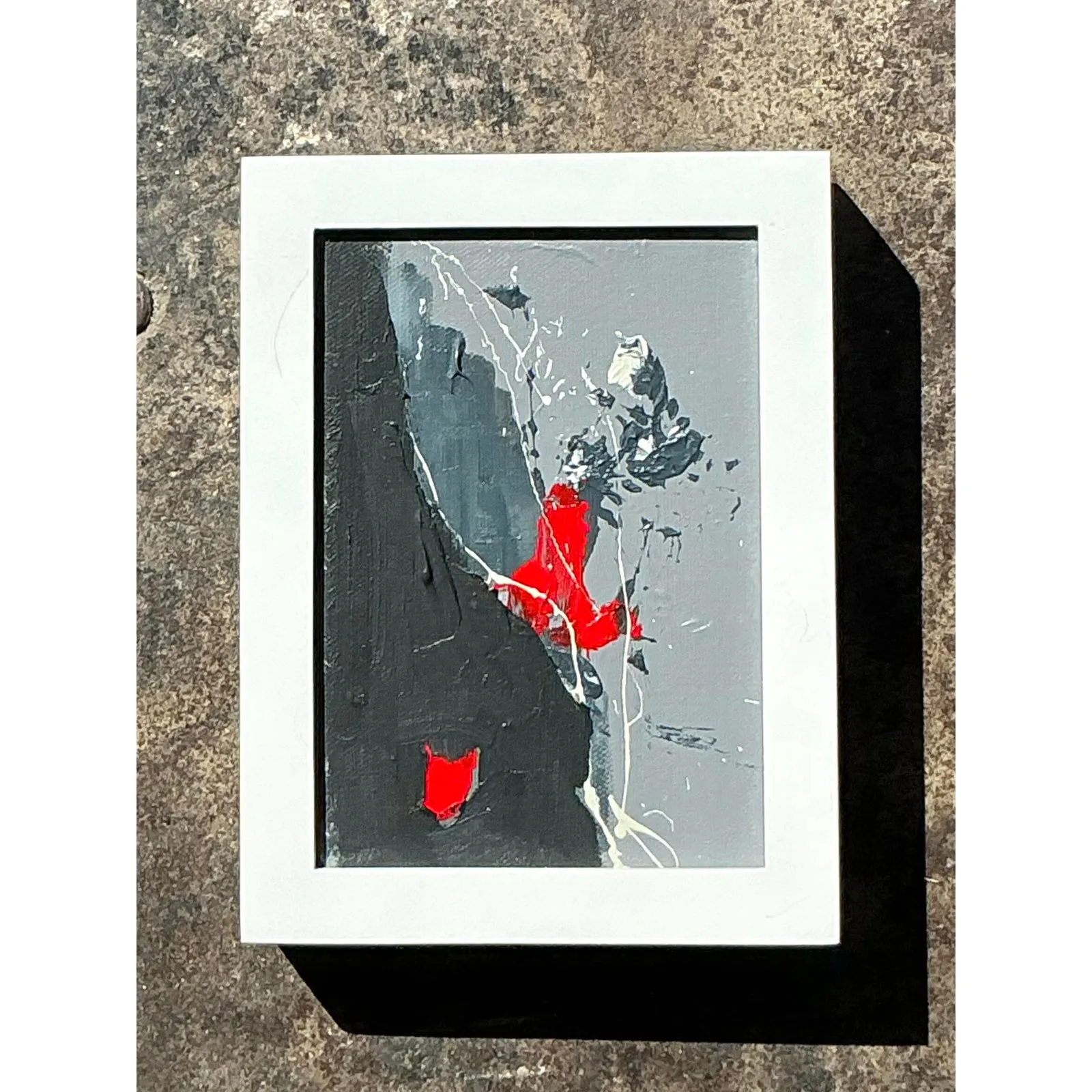 Vintage Original Abstract Oil Painting on Canvas — additional photo 2