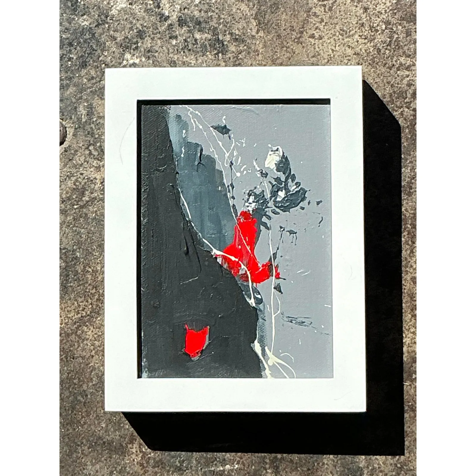 Vintage Original Abstract Oil Painting on Canvas — additional photo 3