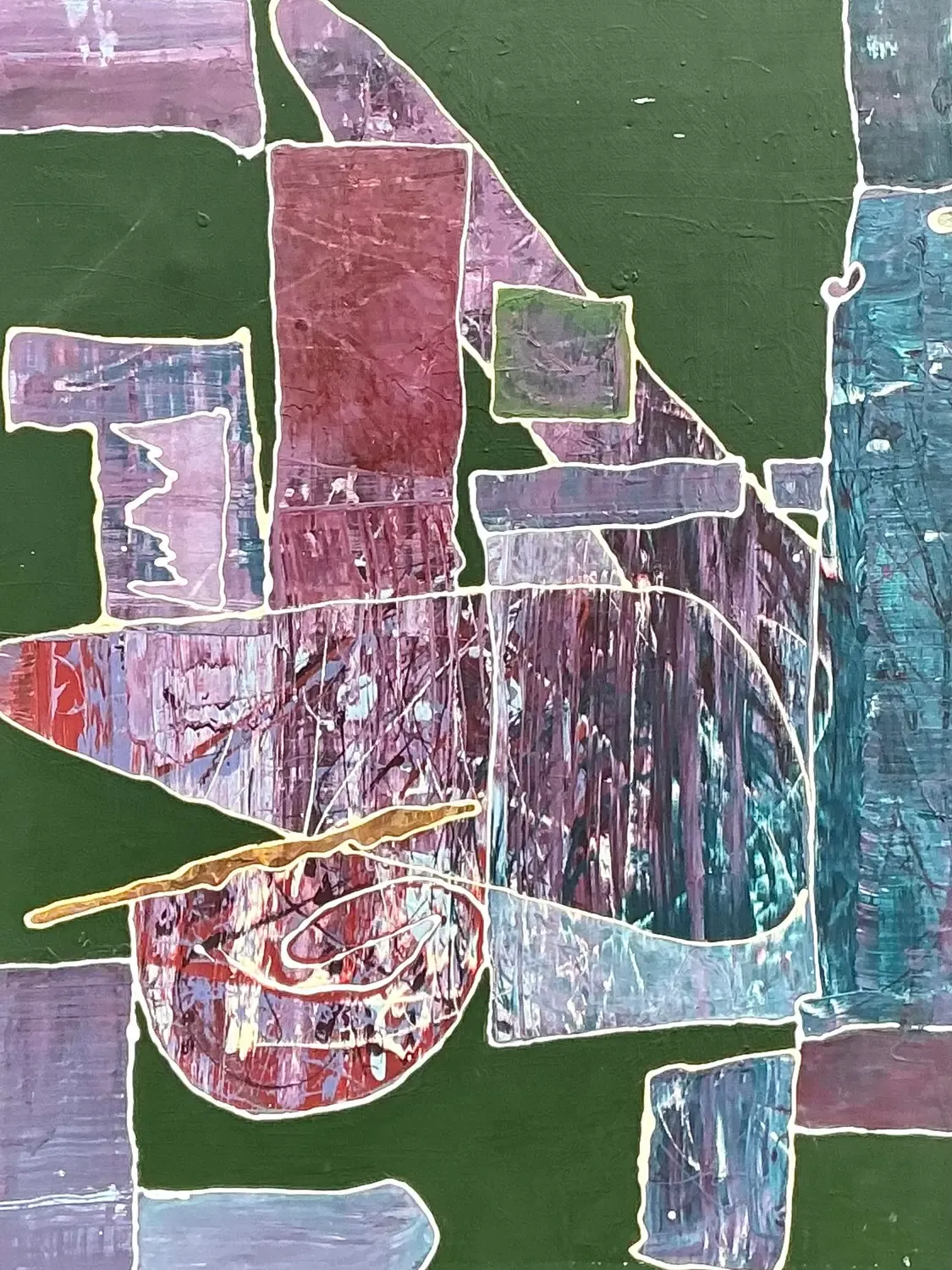 Vintage Original Abstract on Canvas — additional photo 2