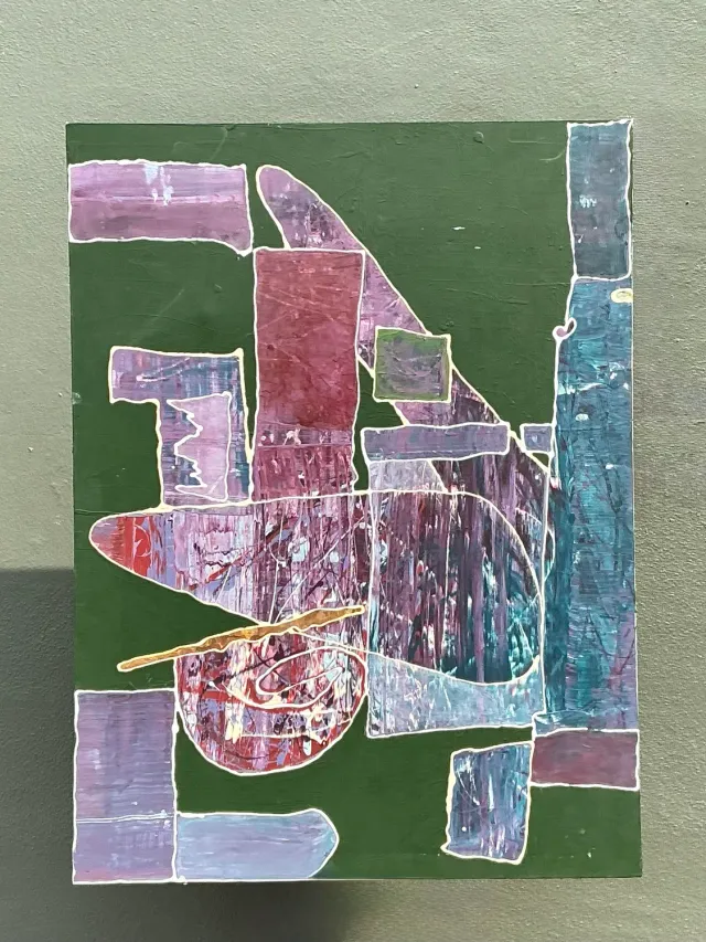 Vintage Original Abstract on Canvas — additional photo 3