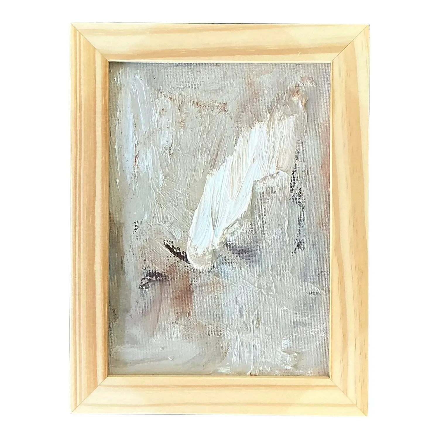 Vintage Original Abstract Painting on Board — additional photo 1