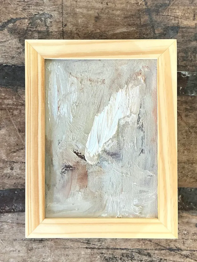 Vintage Original Abstract Painting on Board — additional photo 2