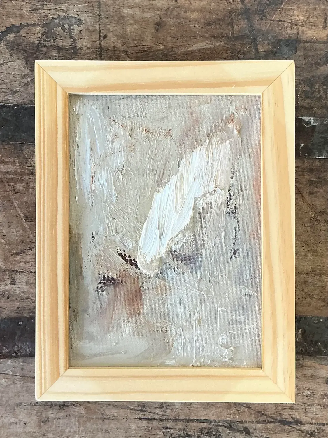 Vintage Original Abstract Painting on Board — additional photo 3