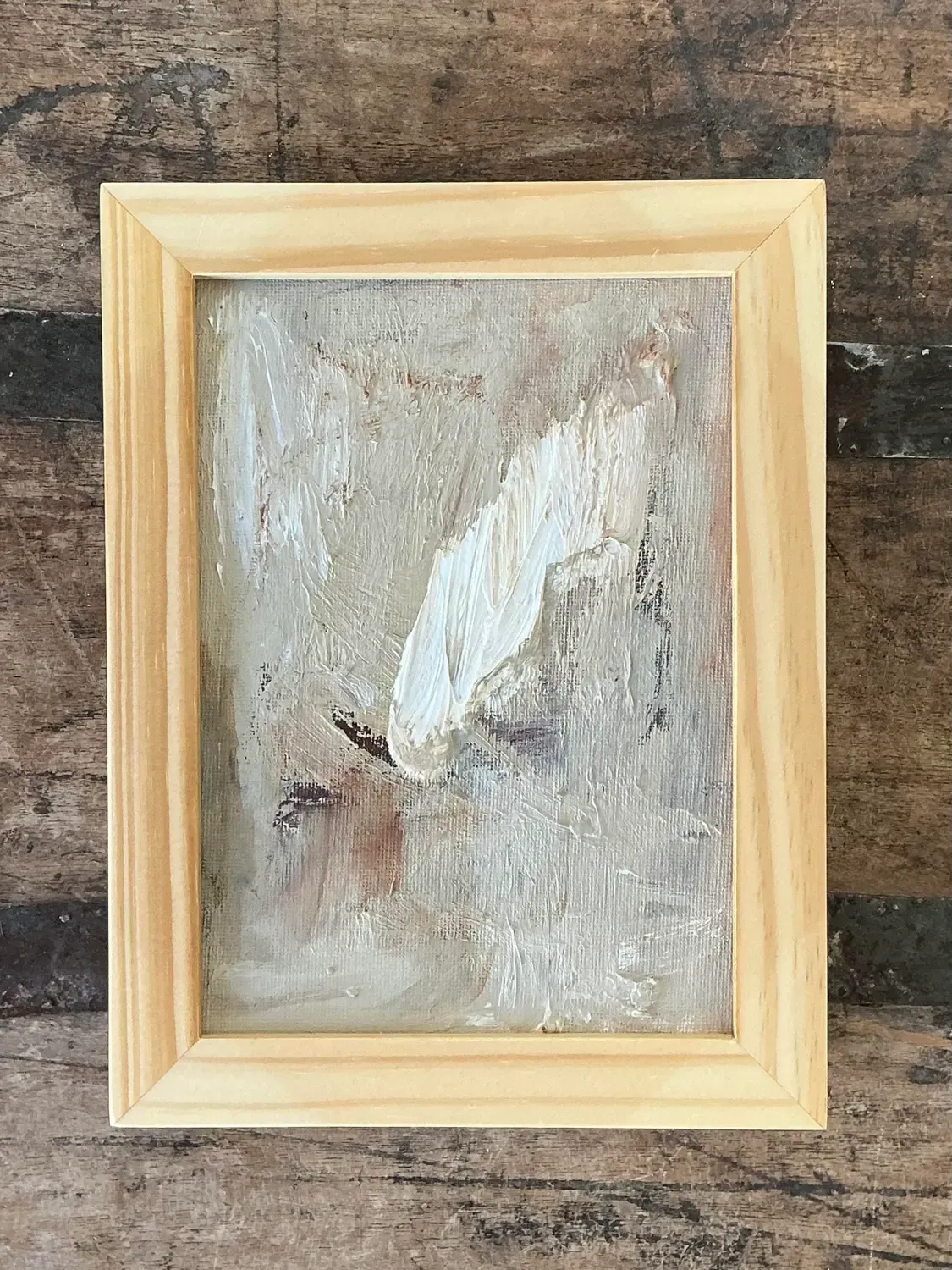 Vintage Original Abstract Painting on Board — additional photo 5