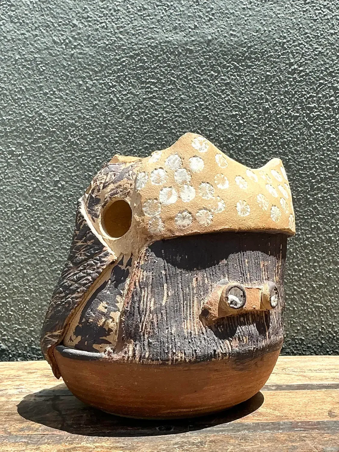 Vintage Original Abstract Studio Pottery Vase — additional photo 1