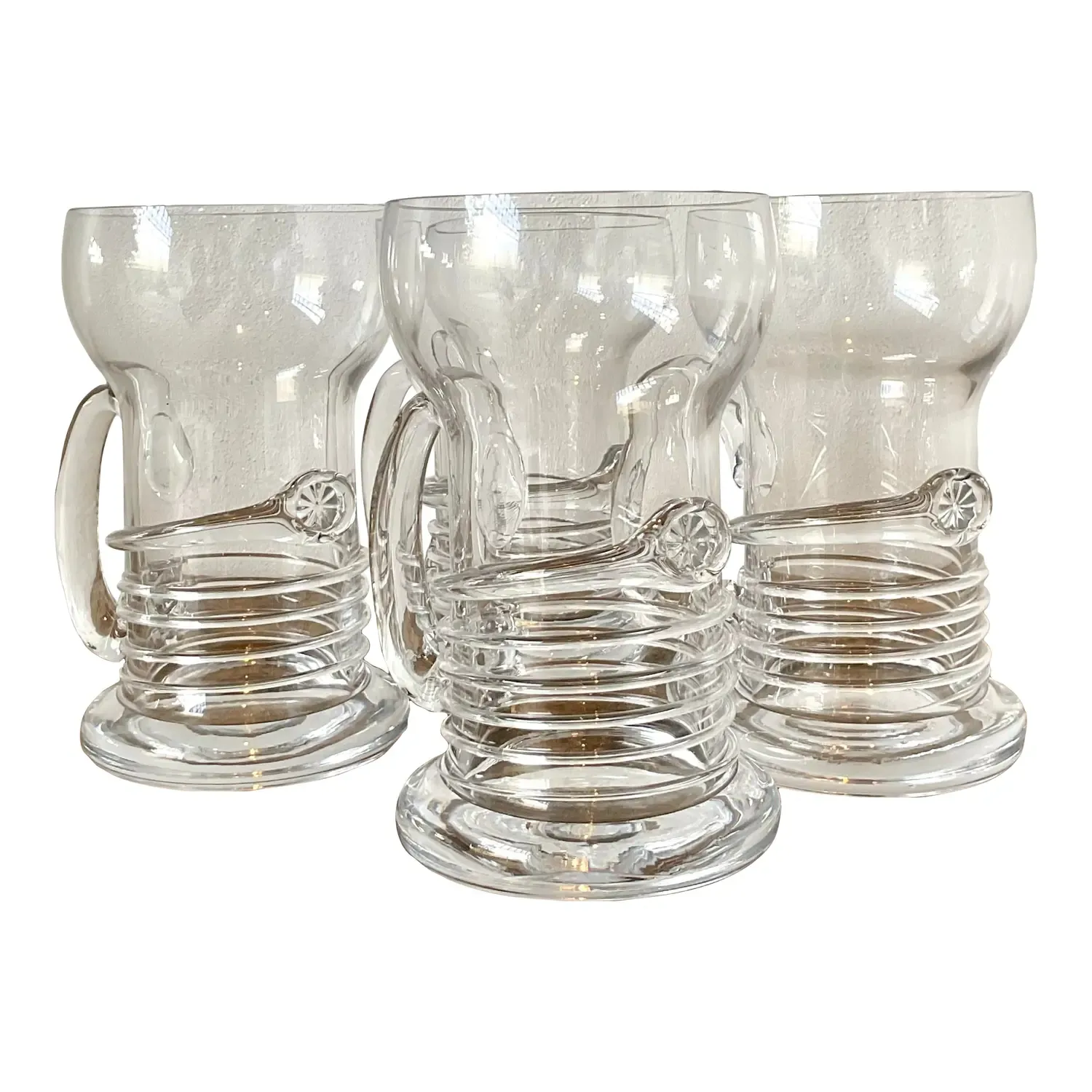 Vintage Original Blown Glass Pilsner Glasses - Set of 4 — additional photo 1