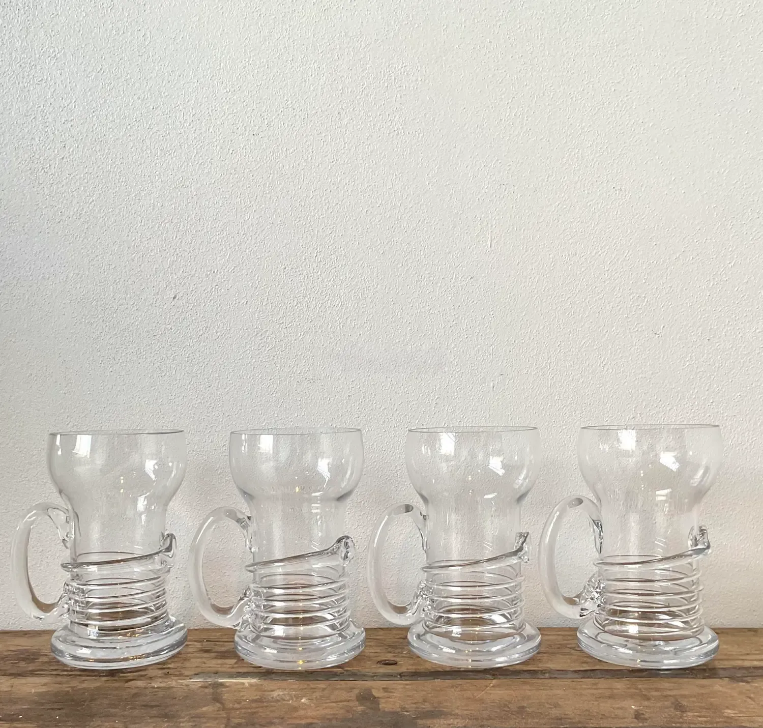 Vintage Original Blown Glass Pilsner Glasses - Set of 4 — additional photo 2