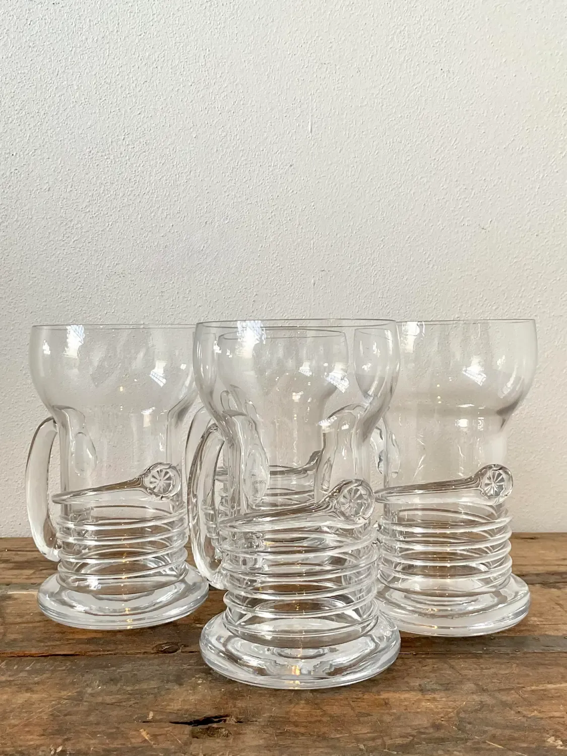Vintage Original Blown Glass Pilsner Glasses - Set of 4 — additional photo 5