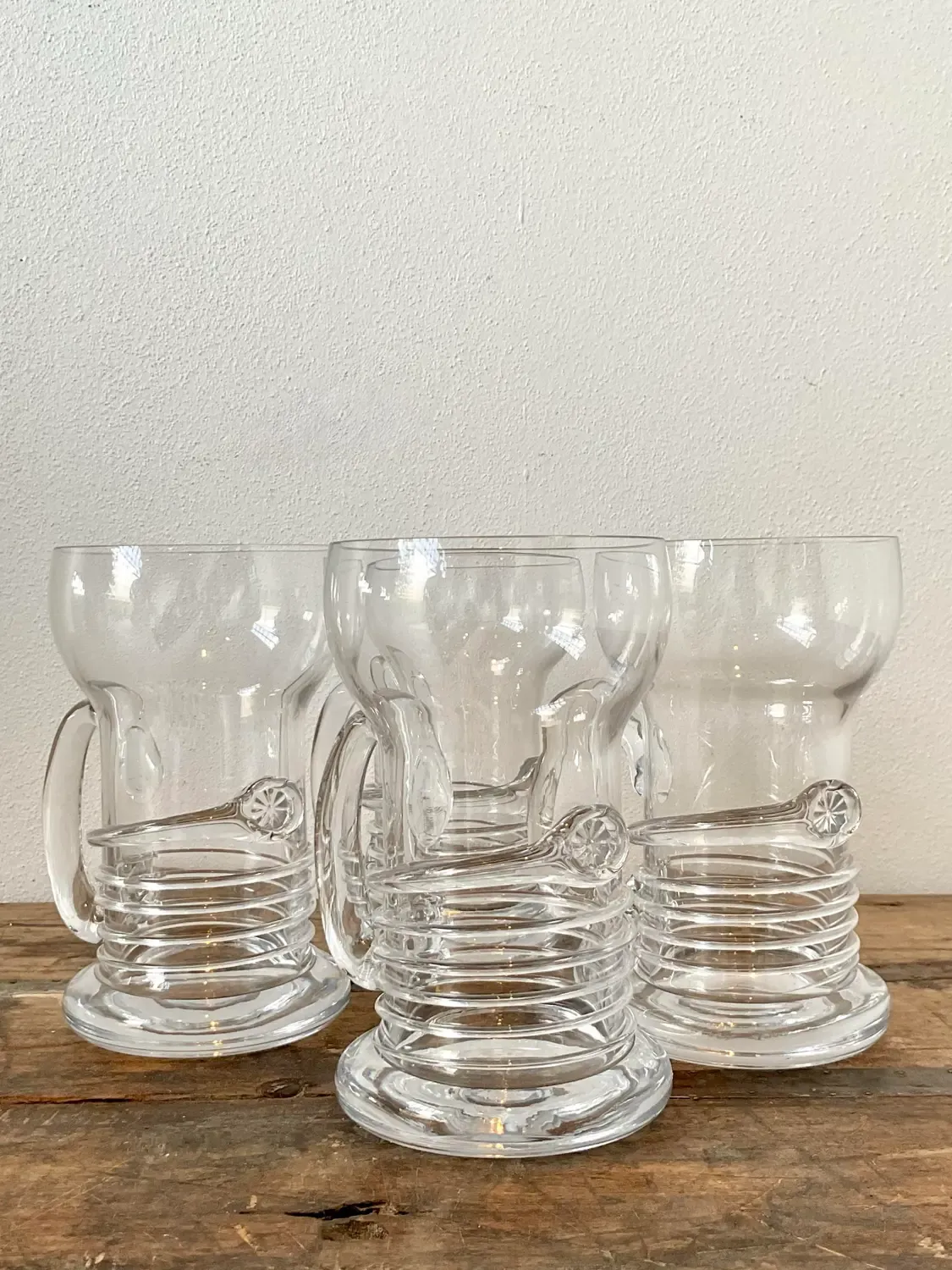 Vintage Original Blown Glass Pilsner Glasses - Set of 4 — additional photo 7