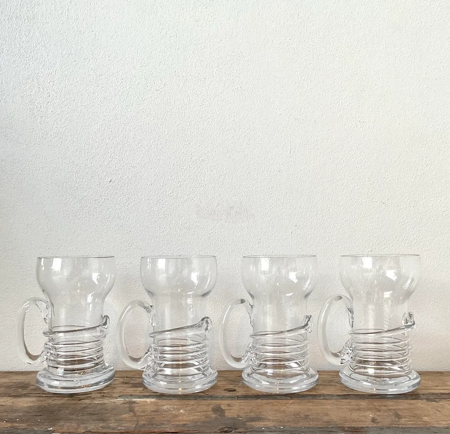 Vintage Original Blown Glass Pilsner Glasses - Set of 4 — additional photo 8