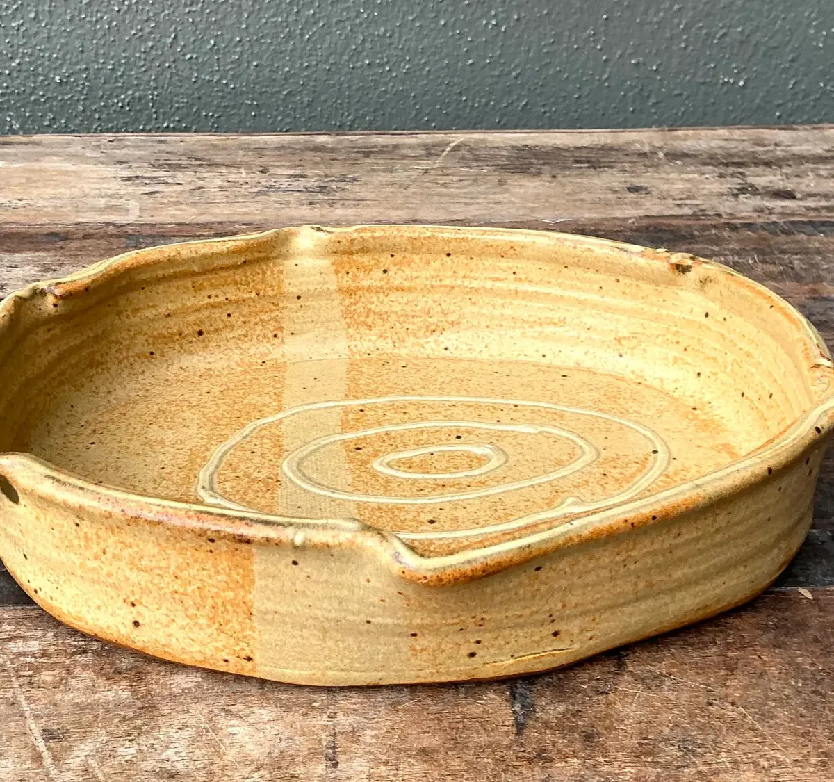 Vintage Original Crimped Edge Serving Platter — additional photo 4