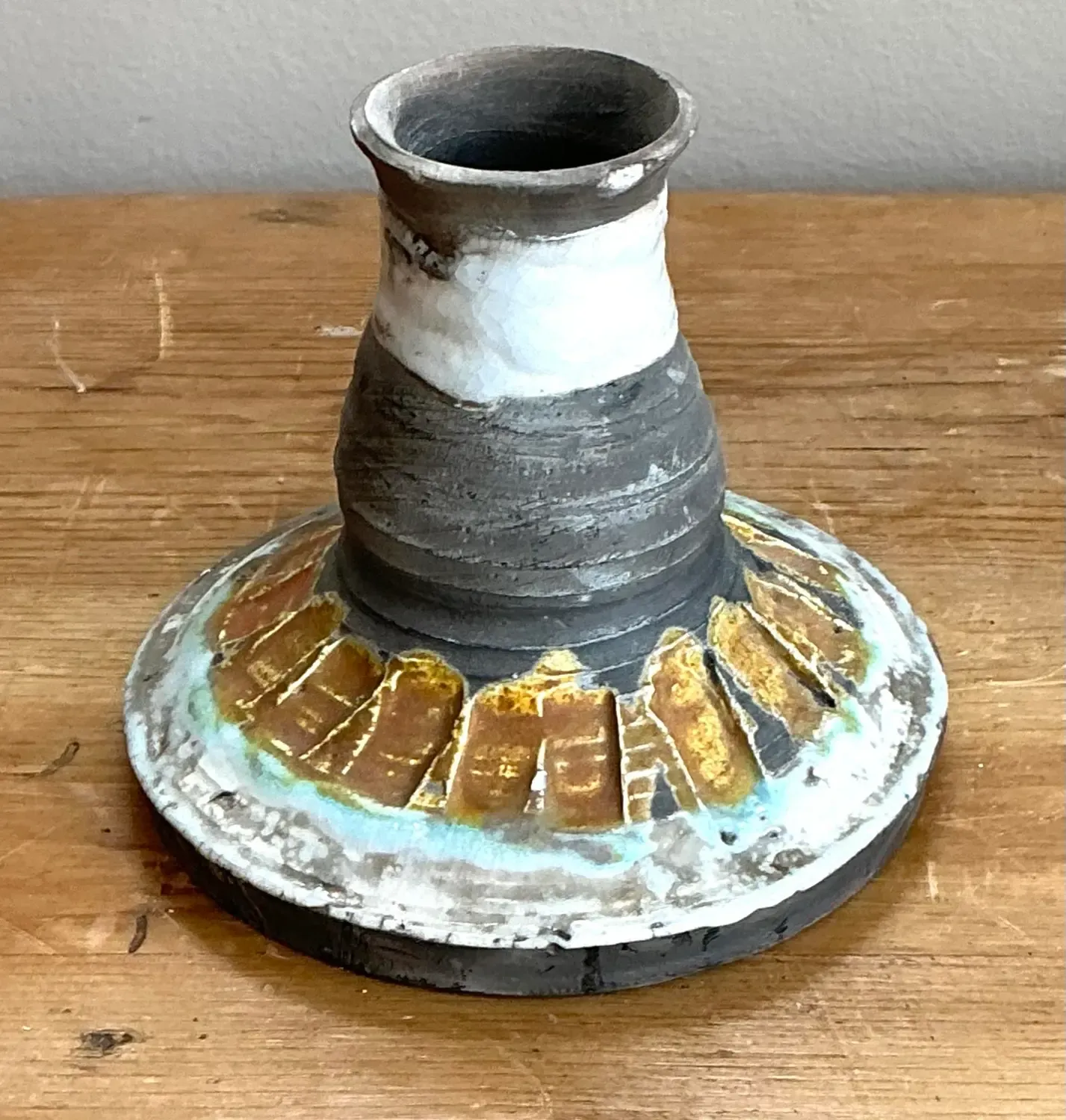 Vintage Original Gilt Tipped Candlestick — additional photo 3