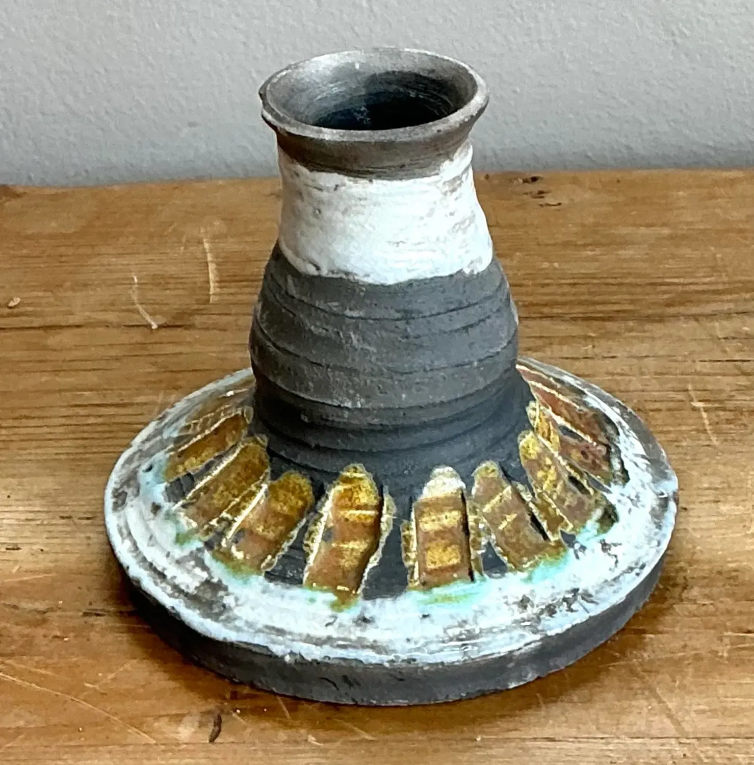 Vintage Original Gilt Tipped Candlestick — additional photo 4