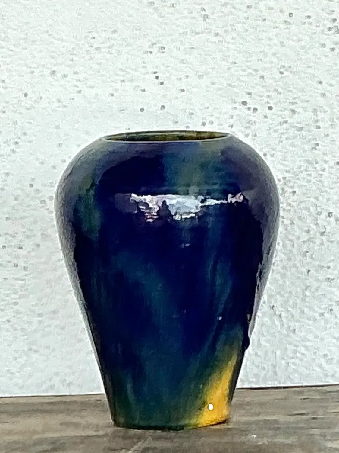 Vintage Original Glazed Ceramic Vase — additional photo 4