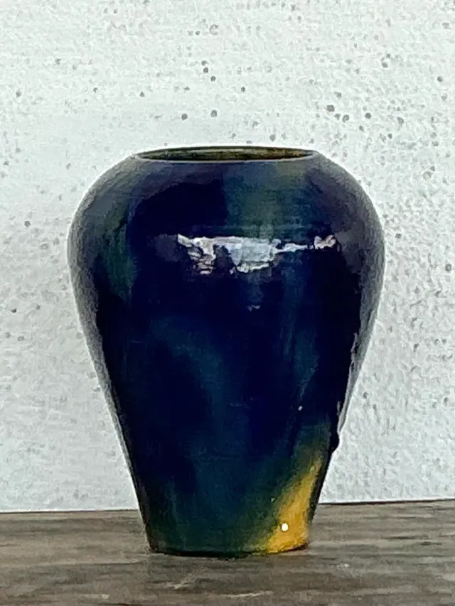 Vintage Original Glazed Ceramic Vase — additional photo 7
