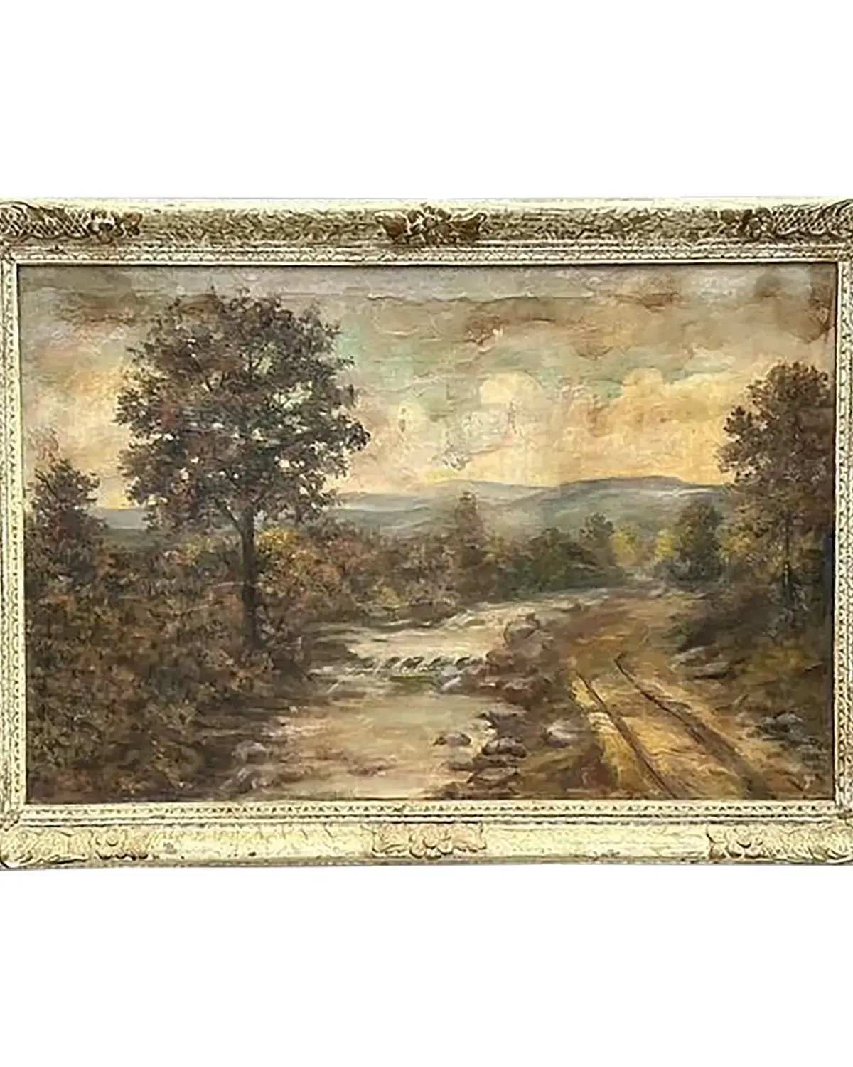 Vintage Original Landscape Oil Painting on Canvas