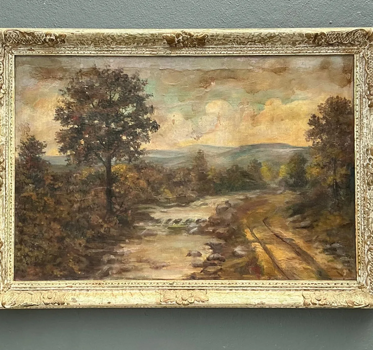 Vintage Original Landscape Oil Painting on Canvas — additional photo 5
