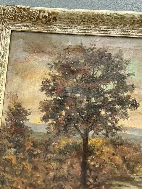 Vintage Original Landscape Oil Painting on Canvas — additional photo 6