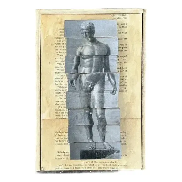 Vintage Original Mixed Media Jenga Box — additional photo 1