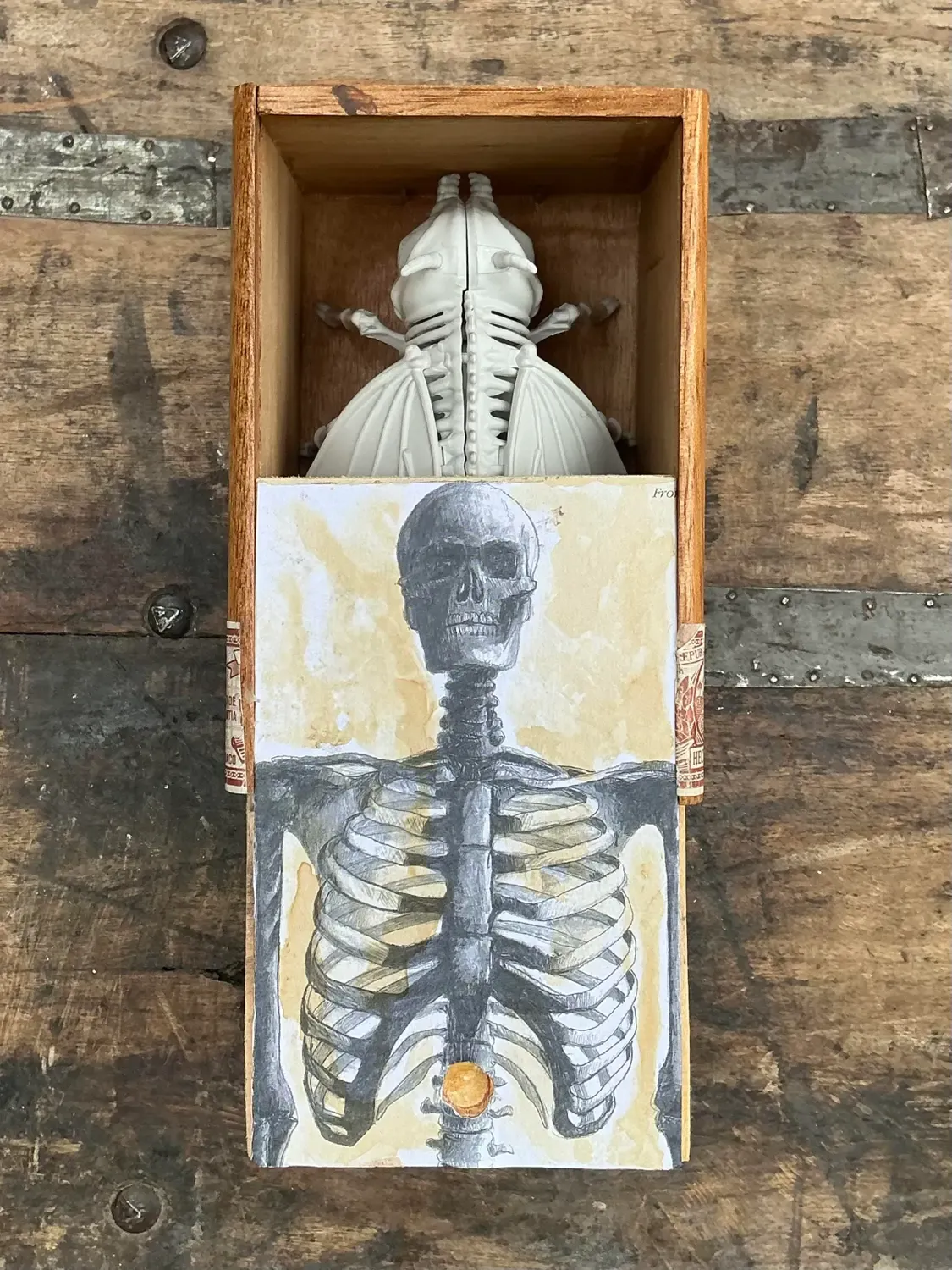 Vintage Original Mixed Media Sculpture Box — additional photo 3