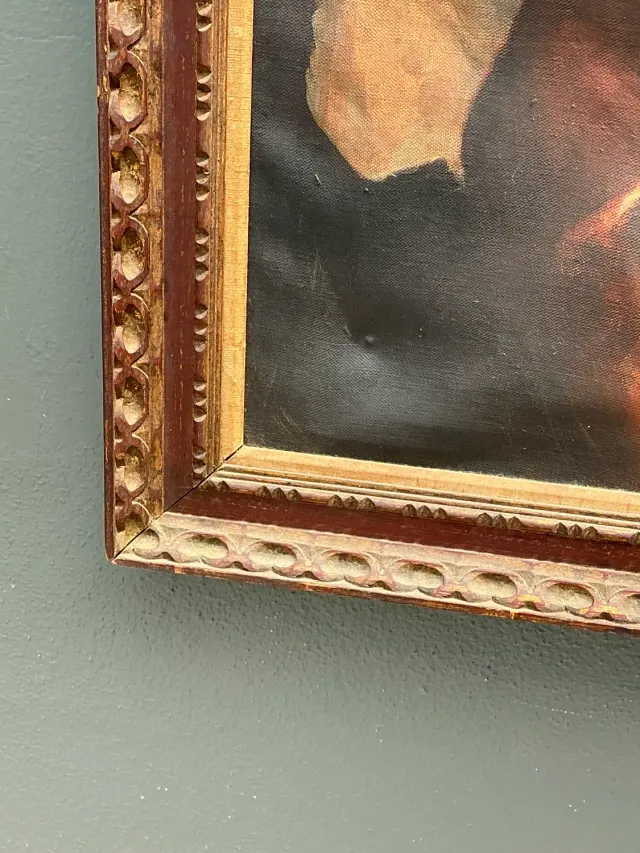 Vintage Original Nude Oil Portrait on Canvas — additional photo 4