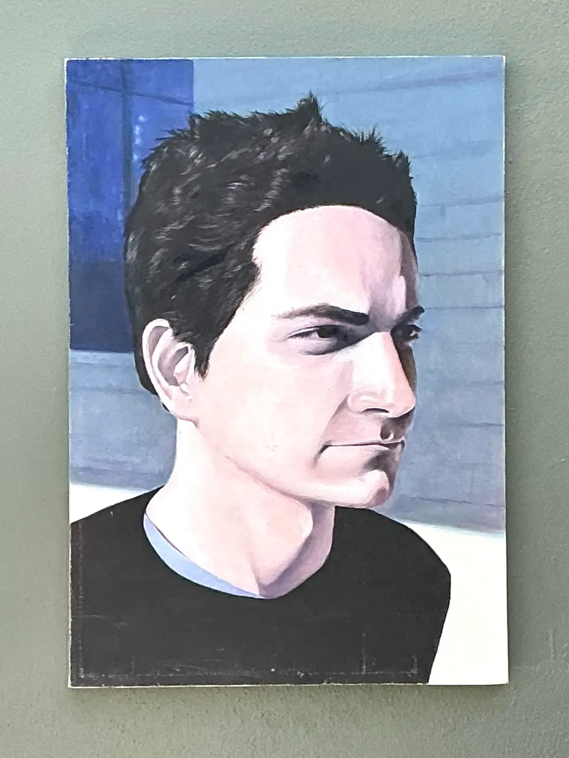 Vintage Original Oil Portrait on Canvas - Canvas, 31.75W x 45.25H — additional photo 1