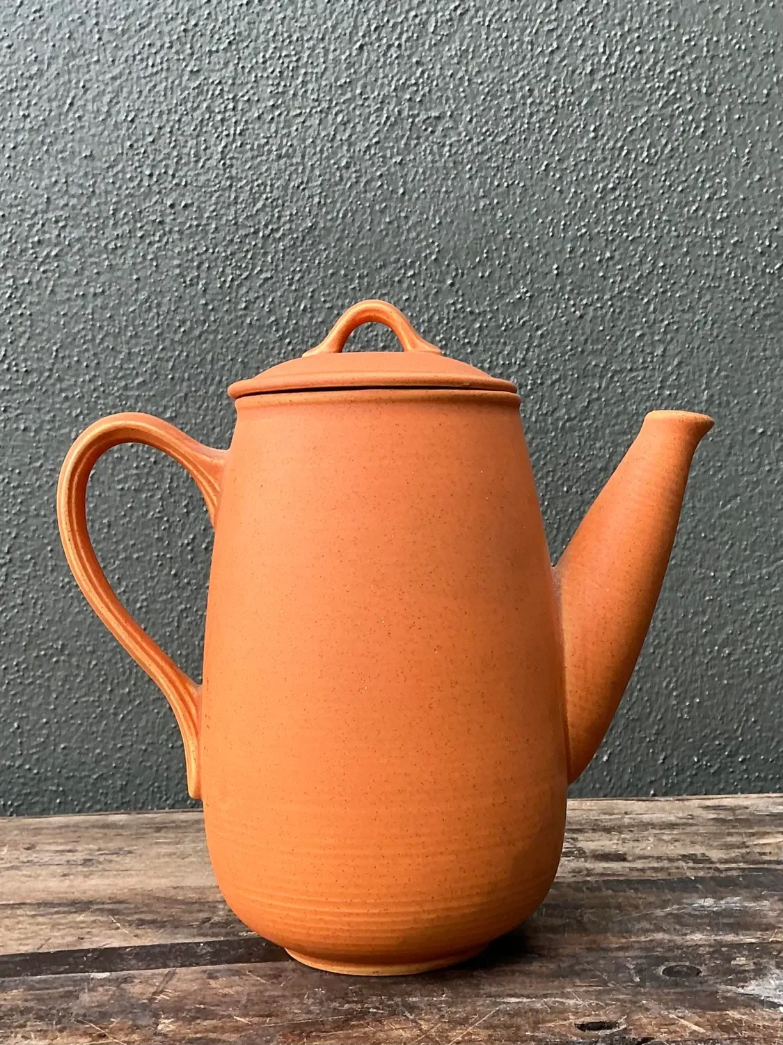 Vintage Original Orange Studio Pottery Coffee Pot — additional photo 1